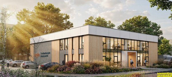 Visualisierung des Neubaus der Strahlentherapie Kaiserswerth